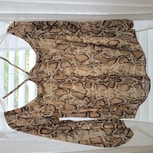 Medium snake skin ee:some long sleeve top